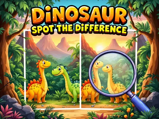 image Dinosaur Spot The Difference